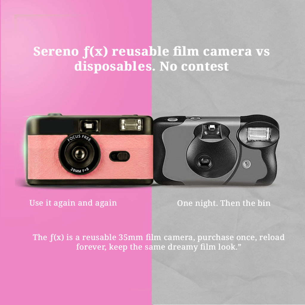 VitaCam ƒ(x) Film Camera Rosa Cipria