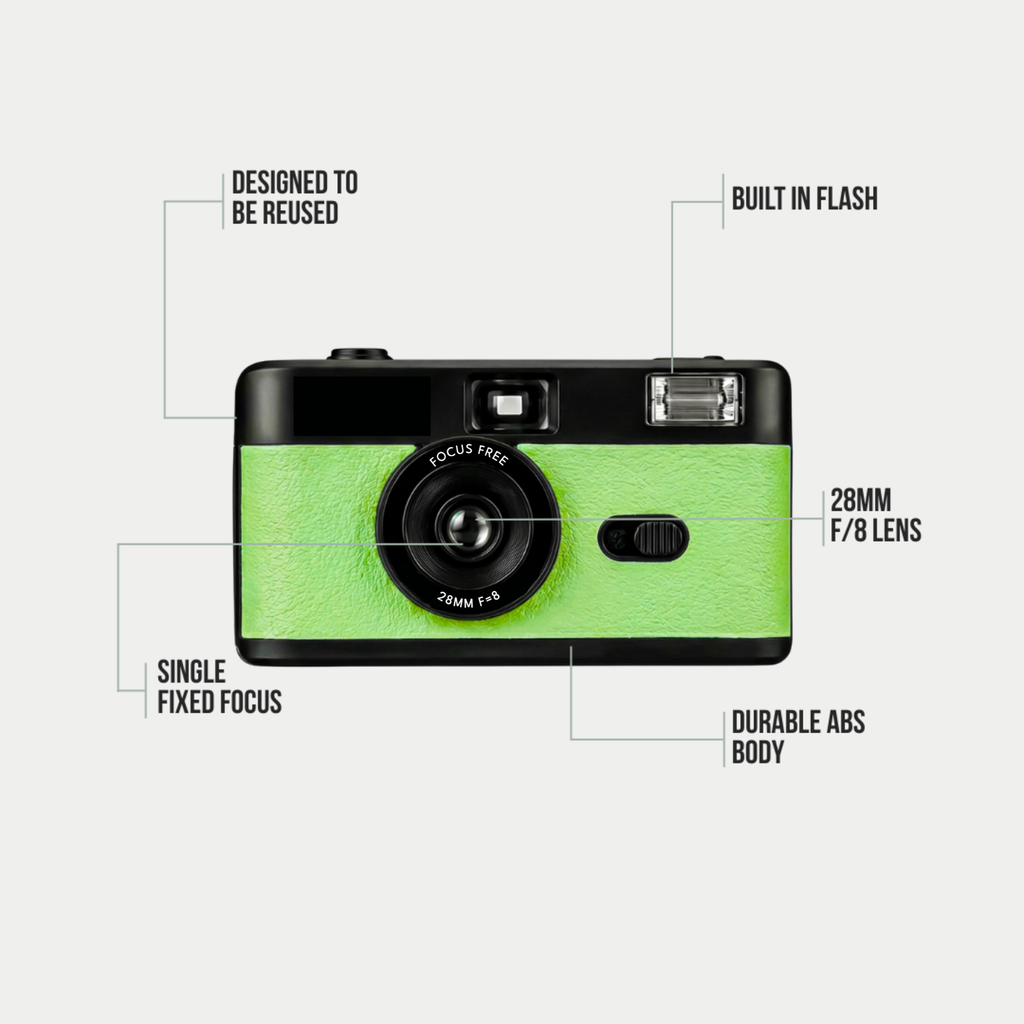 VitaCam ƒ(x) Film Camera Verde Salvia