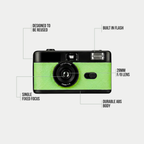 VitaCam ƒ(x) Film Camera Verde Salvia