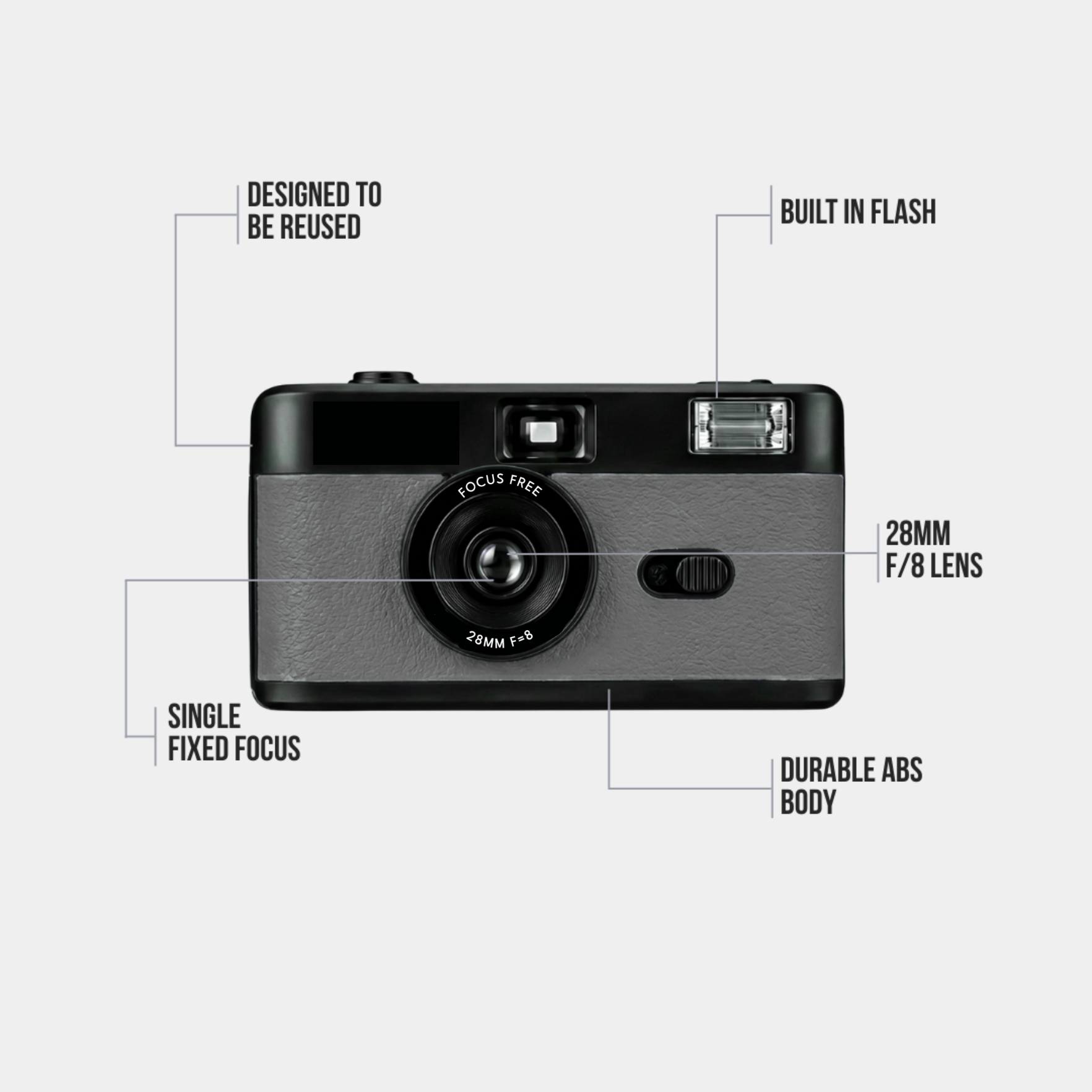 VitaCam ƒ(x) Film Camera Nero