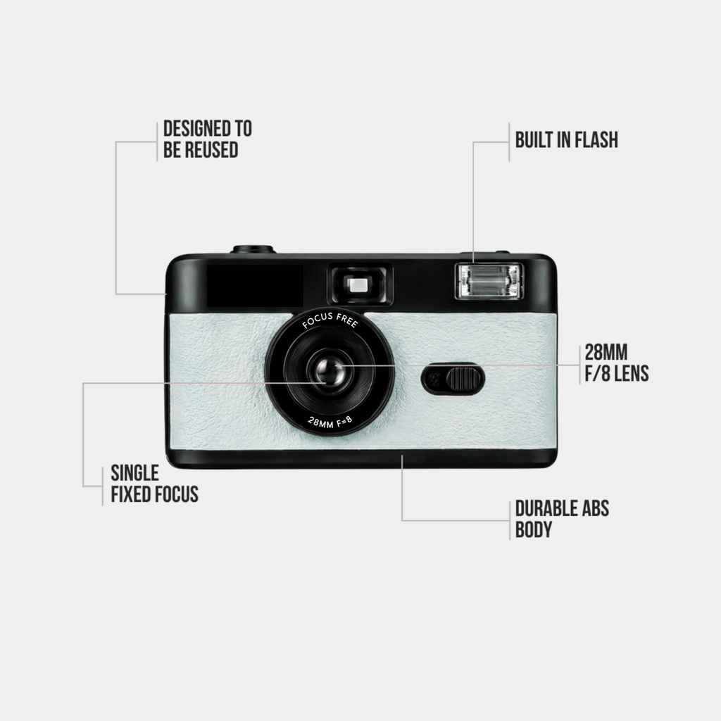 VitaCam ƒ(x) Film Camera Azzurro