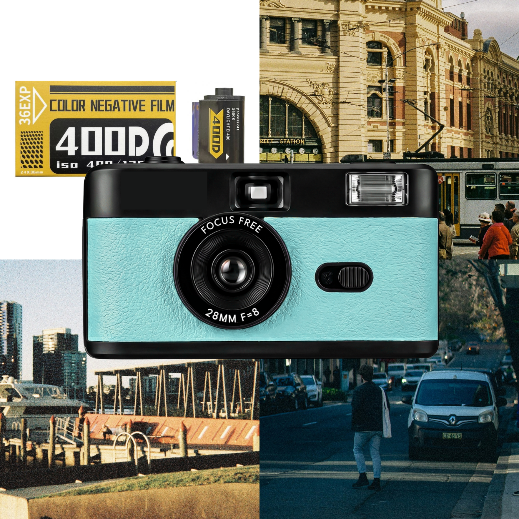 VitaCam ƒ(x) Film Camera Azzurro